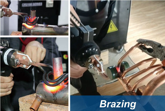 Metal Heat Treatment Induction Brazing Machine High Safety Durable Protection